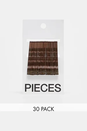 Pieces® 30 pack hair pins card in bronze