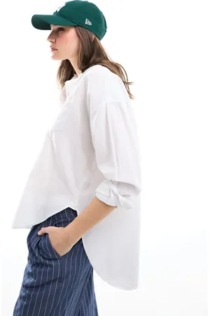 JJXX Linen blend long sleeve shirt in