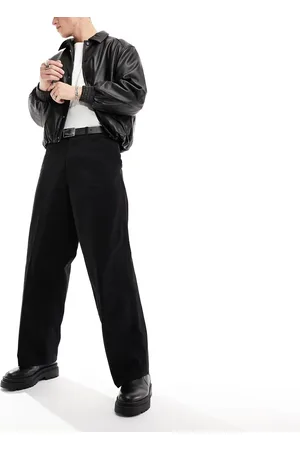 Weekday Astro loose fit wide leg trousers in
