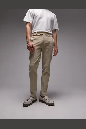 Topman Skinny cord trouser in stone