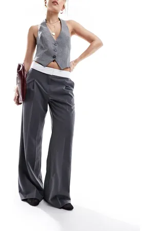 Miss Selfridge Fold over waistband trouser in
