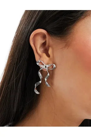 ASOS Stud earrings with bow design tone