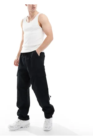 ASOS Poplin cargo trouser in with elasticated waist