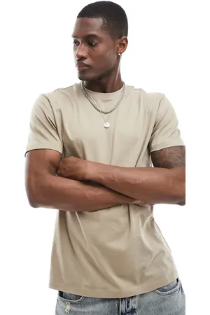 New Look Crew neck regular fit t-shirt in stone