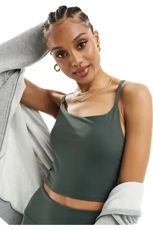 Urban Threads Butter soft longline cami top in dark