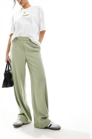 Object Wide leg trousers in tea