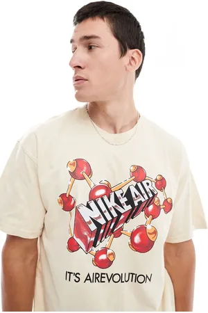 Nike Unisex Air M90 graphic t-shirt in tan