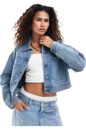 Vans Rayness cropped denim jacket in washed