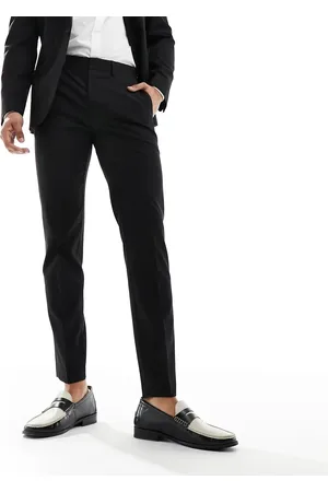 ASOS Slim fit tuxedo trousers in