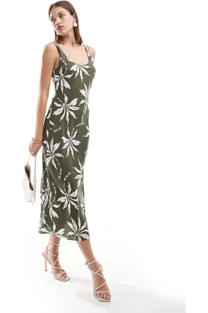 New Look Midi slip dress in floral
