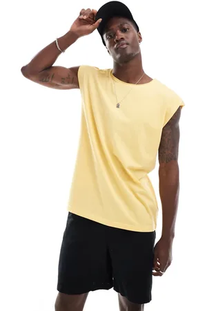 Brave Soul Raw edge vest in pineapple