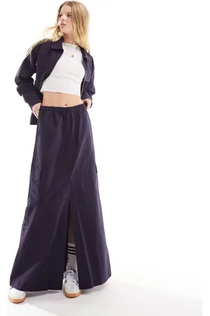 adidas Premium utility maxi skirt in carbon