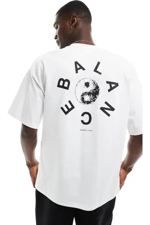 SELECTED Oversized heavy weight t-shirt with balance backprint in