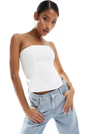 Kaiia Structured corset top in