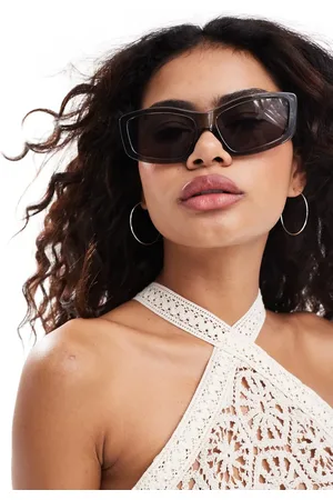 Weekday Skye chunky rectangle sunglasses in