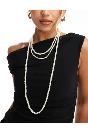 DesignB London Wraparound long pearl necklace