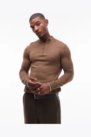 Topman Essential 1/4 zip jumper in