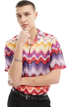 Twisted Tailor Lightweight short sleeve revere shirt in