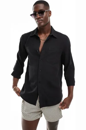 River Island Linen blend shirt in