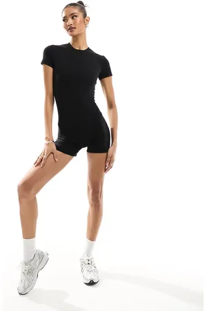 The Couture Club Short sleeve fitted playsuit in