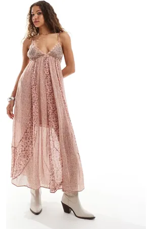 Free People Ditsy print cami midaxi dress in