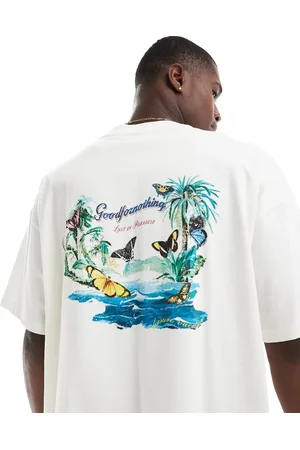 Good For Nothing Tropical graphic t-shirt in