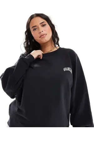 Wrangler Crew neck sweatshirt with small logo in faded