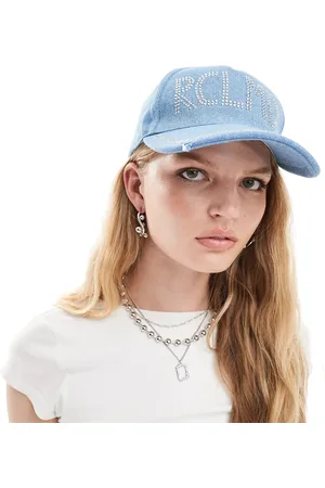 Reclaimed Cowgirl denim cap with hotfix