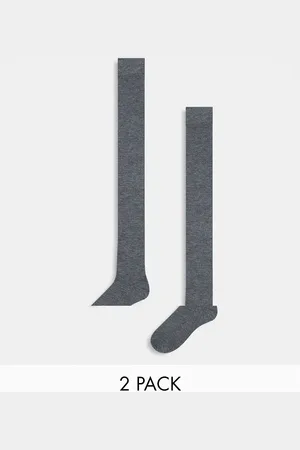 Pieces® 2 pack knee high socks in