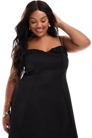 ASOS ASOS DESIGN Curve ruched bust cami mini dress in