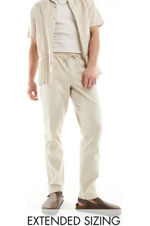 ASOS Slim pull on trouser in beige