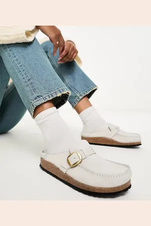 Birkenstock Buckley mules in corduroy suede
