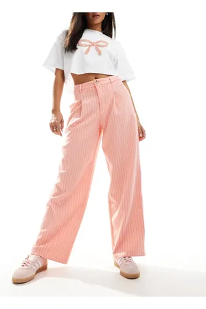 Miss Selfridge Tailored wide leg trouser in pinstripe