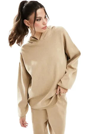 4th & Reckless Knitted lounge hoodie in beige