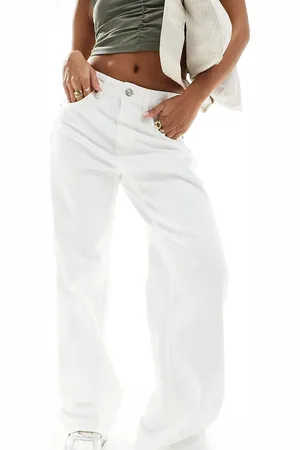Stradivarius Petite wide leg dad jean in