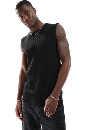 Brave Soul Knitted crew neck vest in