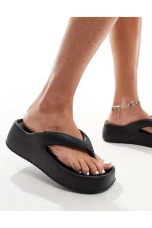 Truffle Collection Wedge thong toe pool sandals in
