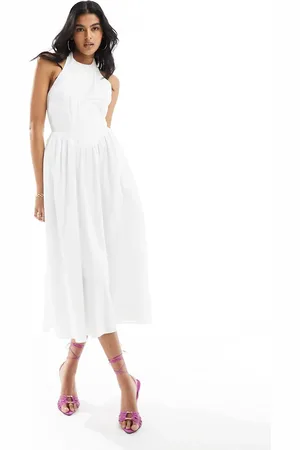 Bardot Poplin midi dress in