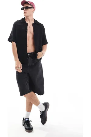 Weekday Boxy fit crochet shirt in