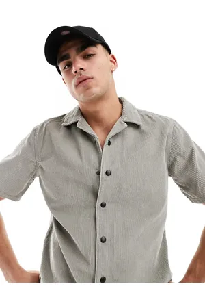 Only & Sons Resort cord shirt in grey