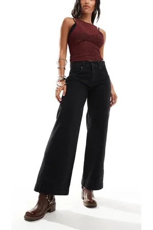 Free People Benji relaxed wide leg jeans in