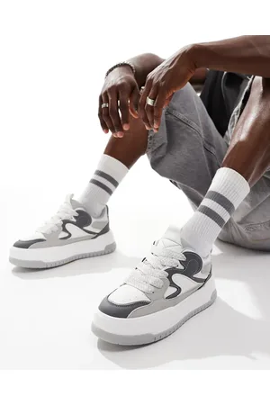 ASOS Chunky trainers in and white mix
