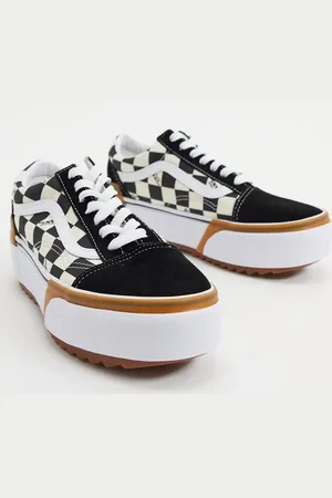 Vans Old Skool Stacked checkerboard trainers in