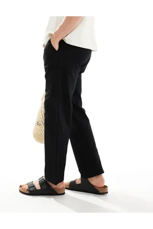 Only & Sons Linen mix loose fit trousers in