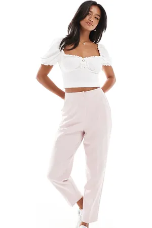 Miss Selfridge High waist cigarette trouser in dusty