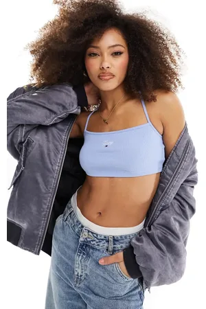 Tommy Hilfiger Cropped strappy script top in
