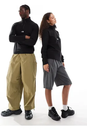 The North Face Glacier 1/4 zip central logo fleece in