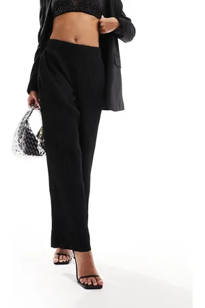 SELECTED Femme wide fit plisse trouser in