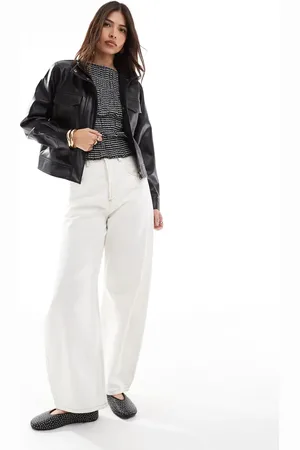 ONLY Faux leather pocket jacket in
