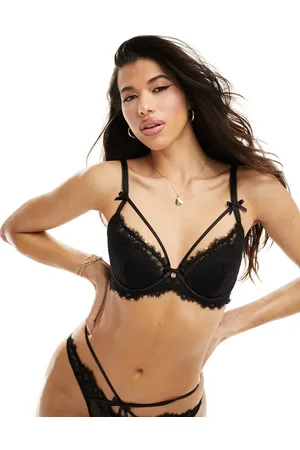 Boux Avenue Yonnia sexy eyelash lace balconette bra in